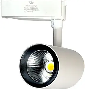 Green Surfer Aluminium LED Track Light - Round (Cool Day Light, 10 Watts)