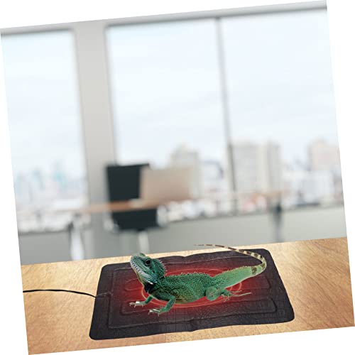 Alfombra térmica USB para reptil 33x18x1cm negra miniatura 5