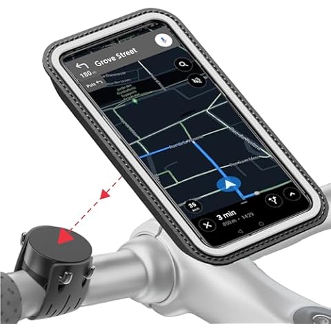 Shapeheart - Magnetic Bike Phone Holder | Anti Vibration | Waterproof Phone Holder for Bike | 360° Orientation Cover
