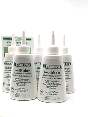 Ber-Fixu00ae - Pegamento textil (5 x 40 g, apto para lavadora)