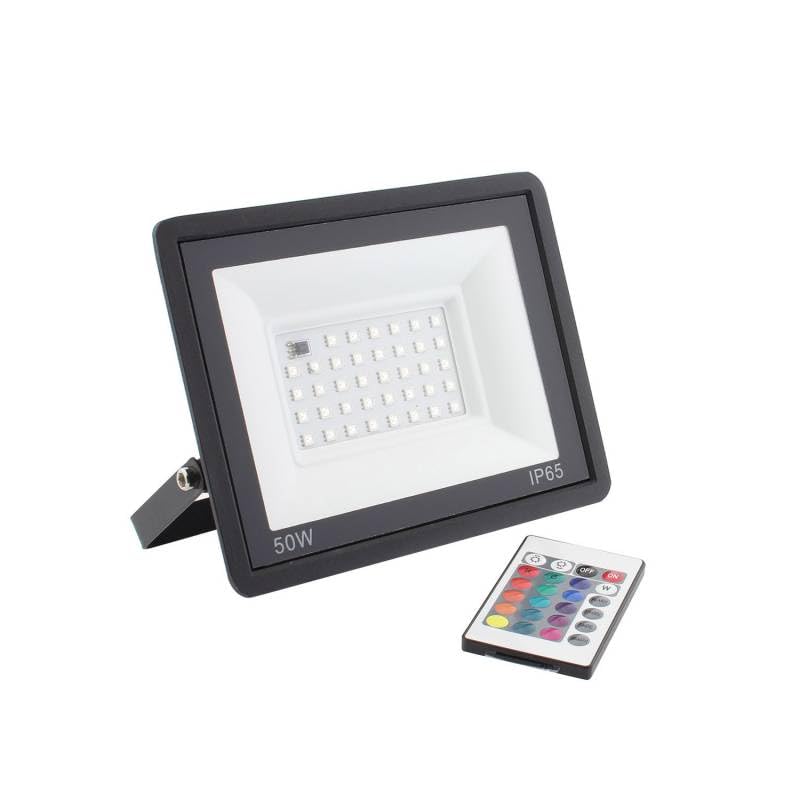 ledbox Proyector LED RGB, 50W + mando a distancia, RGB