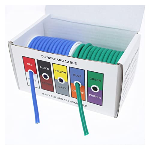 DIY Color Box storage1007 Wire 24awg 26 28 30 22AWG 18AWG 16AWG PVC Electronic Cable Wire(Lanlv,26 AWG 140meters)