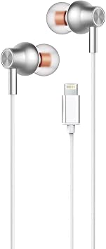 iPhone uyumlu lightning uyumlu çıkış A KALİTE EXTRA BASS METAL MAGNETİK UÇLAR STREO HD YÜKSEK SES 1,2M mikrofonlu KULAK İÇİ KULAKLIK TEK SEFERLİK BLUETOOTH EŞLEŞMESİ GEREKLİ (GÜMÜŞ BEYAZI)