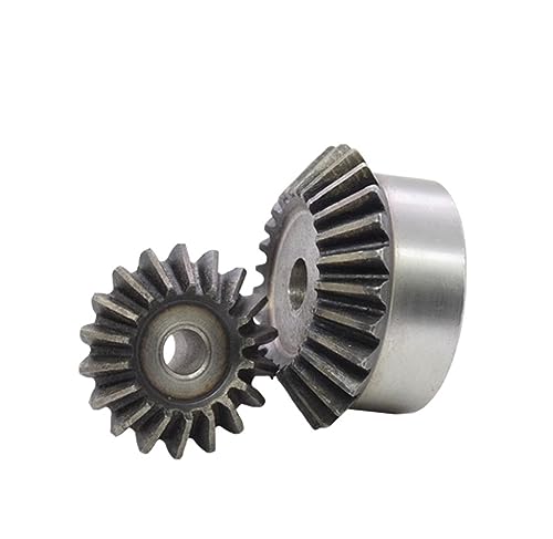 Bevel Gear Pinion Hardware Mechanical 1pcs 1:1 Bevel Gear 2M 15/16/17/18/19/20/21/22/23/24/25 Teeth 2 Modulus Drive Gear Steel Rough Hole(16 Teeth (OD 34.5mm))