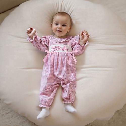 Hekkomird Baby Girl Fall Outfit Cute Long Sleeve Stripe Romper Jumpsuit With Bow Headband Newborn Infant Winter Clothes3