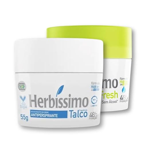Kit desodorante Creme Fresh + Talco 55g