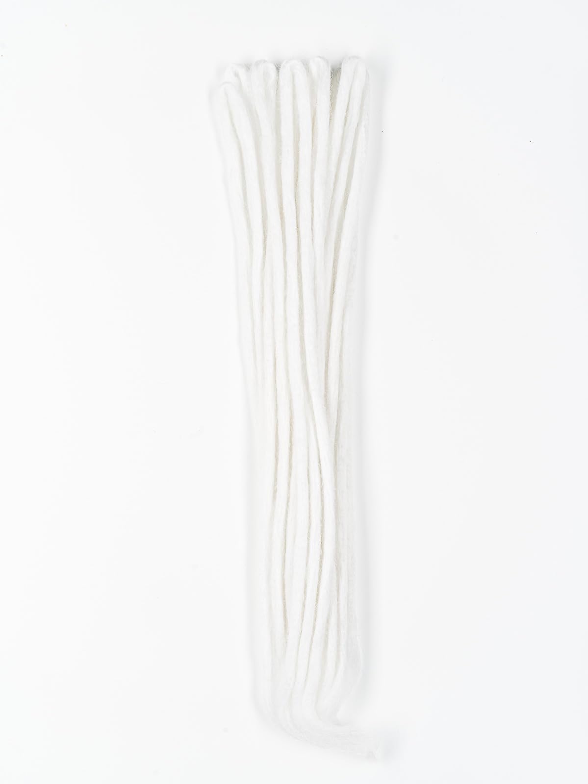 DreadLab - Double Ended Synthetic Dreadlocks (Pack of 10) Crochet Extensions (Ice White Crochet), 60cm