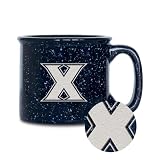 Rico Industries NCAA Xavier Musketeers Speckle 12oz Laser Engraved Campfire Mug
