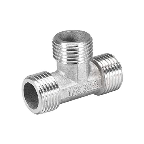 Acoplador de tubería acero inoxidable 304 Uxcell resistente a corrosión 2
