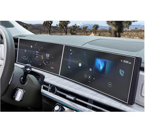 Verre trempé écran GPS Hyundai Santa Fe 2024 anti-rayures et oléophobe 12.3" officiel