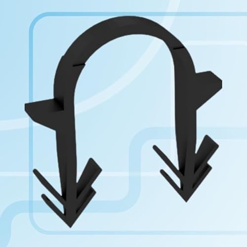 Rimex Tackernadeln für Fußbodenheizung 300 Stück Tackerclips 40 mm – TiA Befestigungsclips, Heizrohr auf Dämmung, PP Kunststoff