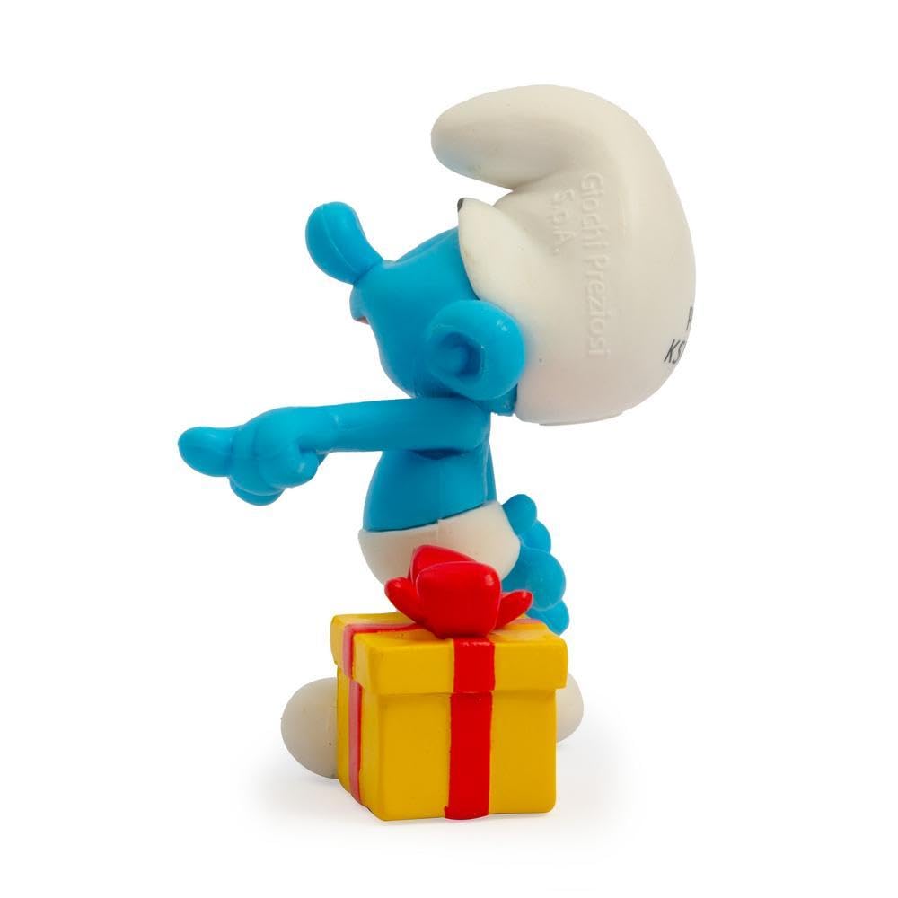Coppia Personaggi Puffi Burlone e Quattrocchi, Alti 5,5 Cm, Il Puffo Quattrocchi Cambia Colore Con Il Freddo, Per Bambini A partire Dai 3 Anni