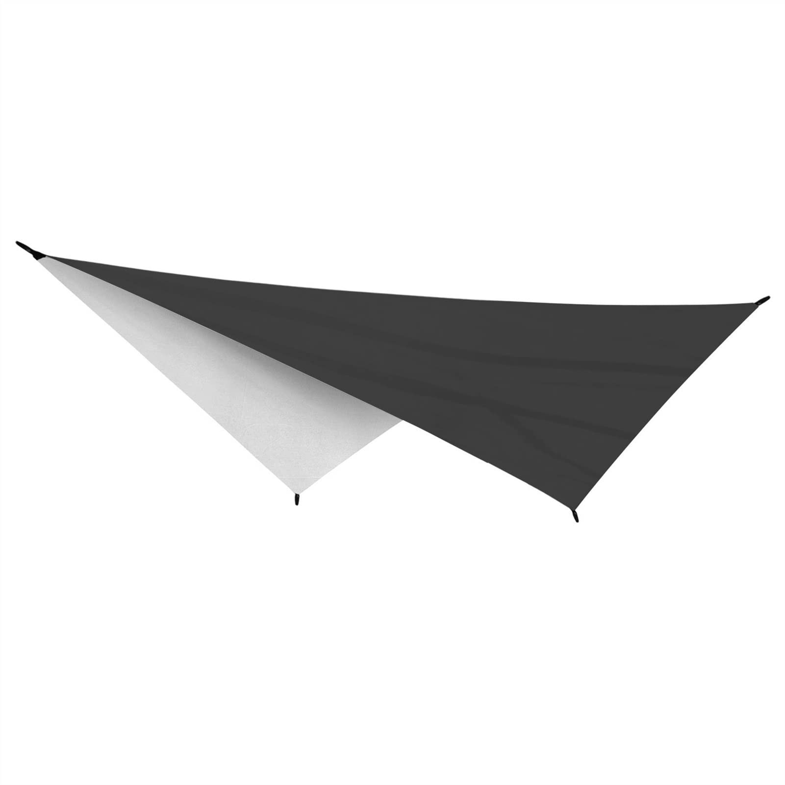 350x285cm Tarp Hammock, Rain Fly Cover, Waterproof Ultralight Camping Shelter Canopy, Survival Equipment Gear Camping Tent Accessories (Color : Black, Size : 350x285cm)