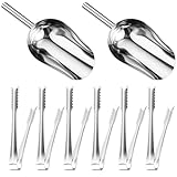Candy Bar Zubehör, 8-teiliges Edelstahl-Set mit Zuckerzange und Schaufel, Ideal für Desserts und Backwaren, Langlebig und Rostfrei