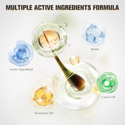 AMAINKI Sérum Crecimiento Capilar Pack 3 (3x60 ml) | Aceite de Romero y Biotina Alta Dosis, Anticaída, Bloqueador DHT para Hombres y Mujeres, Tratamiento Barba - imagen 2