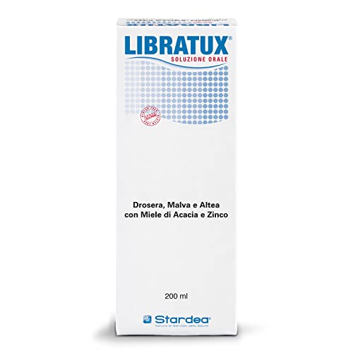 STARDEA Libratux, Soluzione Orale, Calmante e Lenitivo delle Prime Vie Aeree, Gola, Muco, Sistema Immunitario, Drosera, Malva, Altea, Zinco, 200 ml
