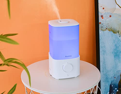 Bluehills Premium 2300 Ml Xl Large Essential Oil Diffuser Humidifier Combo For Large Room Home Huge Coverage Area 2 Liter Extra Large Capacity Huge Diffuser With Décor Led Lights Square White - L001 #TOP4