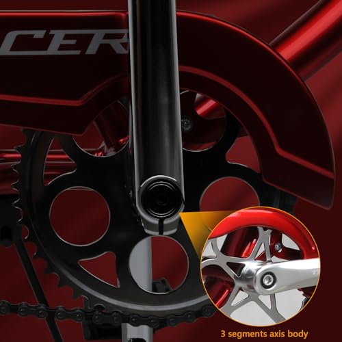 Bicicleta Tracer Avalon Playera de 26" con Neumáticos Gruesos y 1 Velocidad, Color Rojo miniatura 5