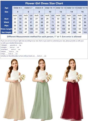 Tulle Junior Bridesmaid Dresses for Teen Girls Lace Flower Girl Dresses for Wedding Sleeveless Girls Formal Dress4