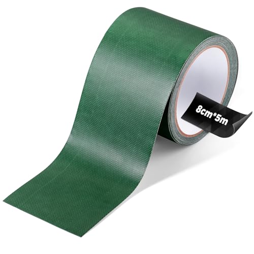 ecooe PVC Planenband, Reparaturklebeband 5M x 8CM für Gewebeplanen, wasserdichtes Klebeband für LKW Abdeckplane, Markise, Zelt, Sonnenschirms, Pavillon, Plane, Awning Grün