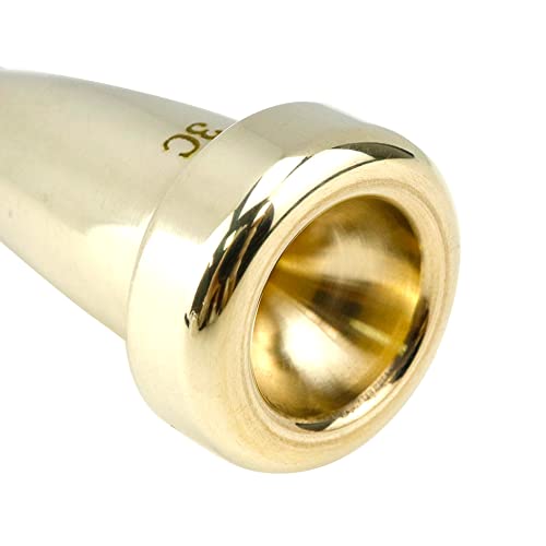 Tighall 3C Trumpet Mouthpiece Performance Type Heavy Golden Trumpet Instrument Accessories Replacement For Trumpet Musical Instruments For Professional Players #TOP4