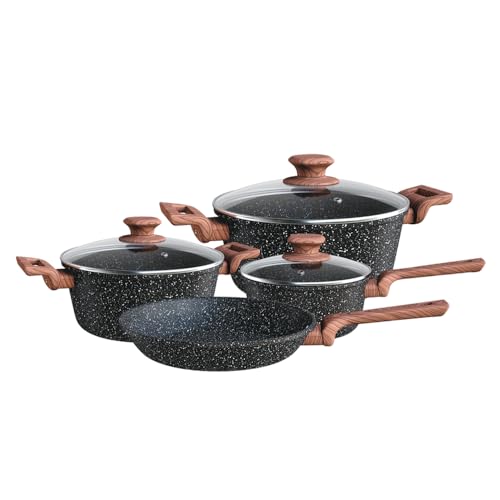 Euro Home - Cj. de Panelas 4 pç. Colorstone Wooden - ALU8709-WD