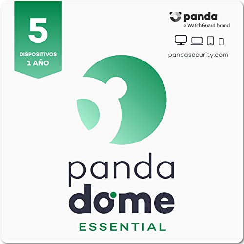 Panda Dome Essential 2023 – Virenschutz-Software | 5 Geräte | 1 Jahr | VPN | Sicheres Online-Banking | Diebstahlsicherung | WLAN-Schutz