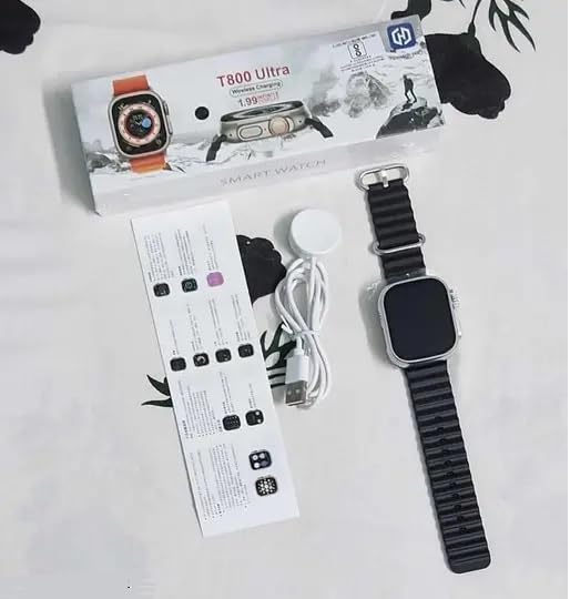 INVICTO T800 Ultra Series Big 1.9inch Display Smart Watch with Bluetooth Calling, Voice Assistant &123 Sports Modes, 8 Unique UI Interactions, SpO2, 24/7 Heart Rate Tracking (Black) (B0D8CH1P3P) Amazon Price History, Amazon Price Tracker