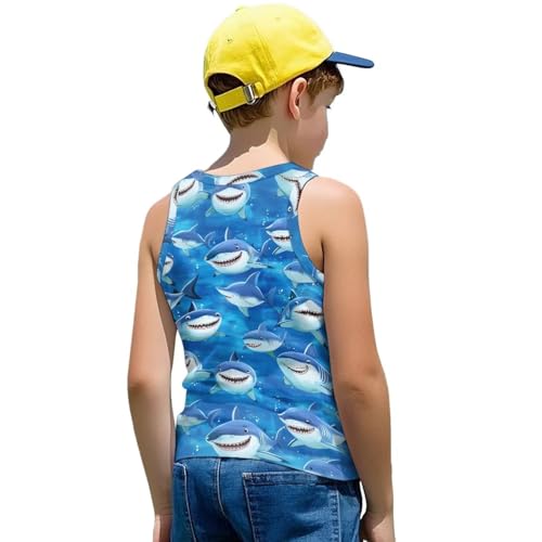 Boy's Tank Top Shirts 1-6 Y Kids Casual Sleeveless Shirt Summer Athletic Vest Tee Comfy Breathable Tshirts2
