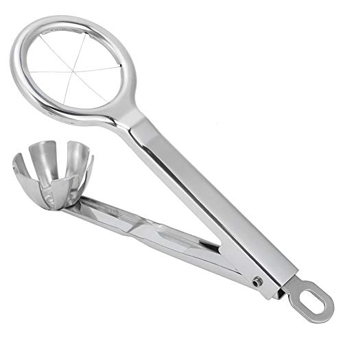 Nikou Cortador de huevos hervidos de acero inoxidable 304, acorde de cocina, divisor de huevos con pinzas de corte, fácil de usar, ideal para cocinar en casa, diseño