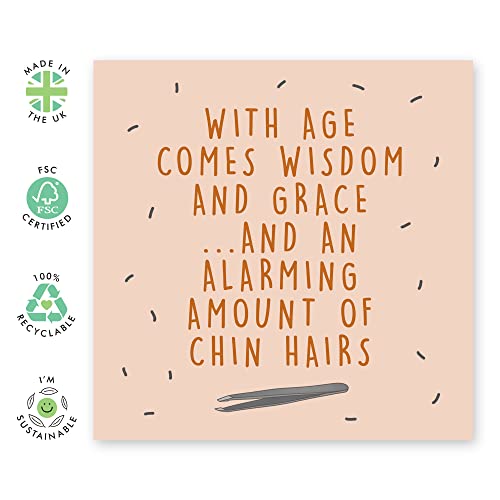 Central 23 Funny Greeting Card For Boyfriend - 'With Age Comes Wisdom' - Happy Birthday Card For Son - Hilarious Gift For Husband - Bday Card For Him - Comes With Fun Stickers #TOP1