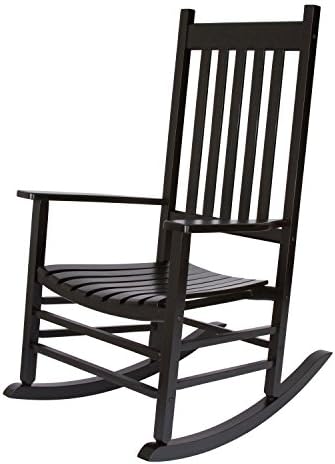 Shine Company 4332BK Vermont Porch Rocker, Black