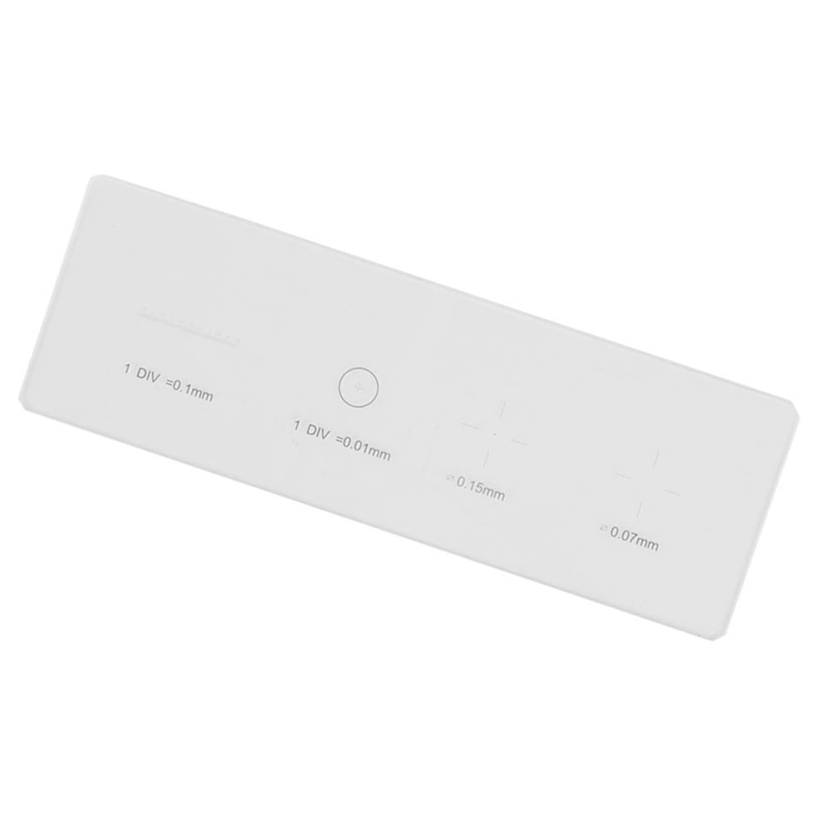 Microscope Objective Micrometer Calibration Slide Glass Stage 0.01mm DIV, Beautiful Workmanship and Clear Scale, Convenient to use, 1mm Total Length is subdivided into 100