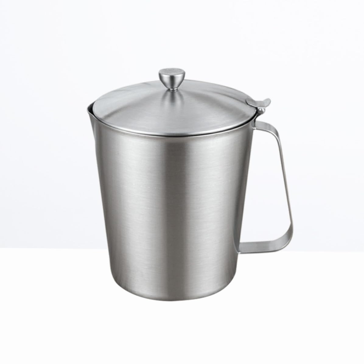 Taza Medidora de Acero Inoxidable con Tapa 700ml Plata