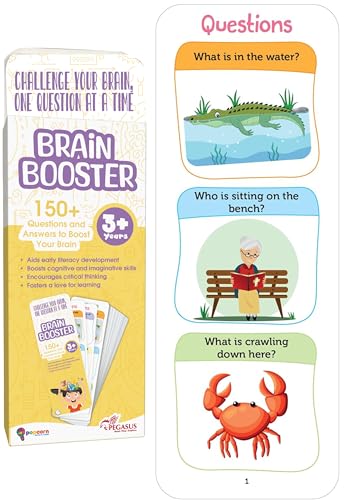 Image of popcorn Games & Puzzles Brain Booster Who, What, Where? | 150+ Visual Question|Early Learning |Interactive Q&A Educational Board Game for 3+ Years Kids Children | Gifting