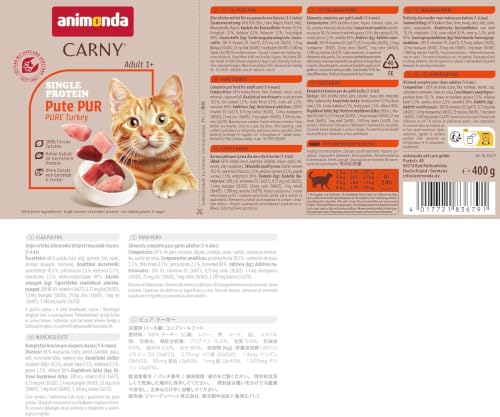 animonda Carny Katzen Nassfutter Single Protein Mix Pur (6 x 400g)