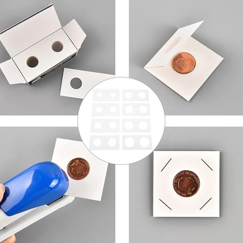 Portamonedas POPETPOP para clasificar 400 monedas de 17.5 mm en el escritorio de casa 4