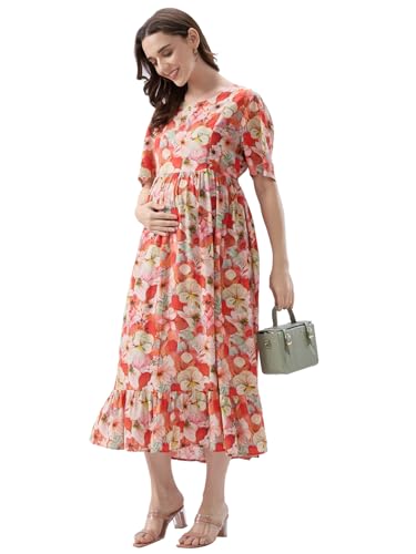 Image of AV2 Women Maternity Feeding Dress | Feeding Kurti | Nursing Dress -5071