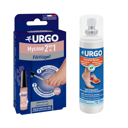 Urgo Lot Mycose des Ongles traitement antifongique spray prevention pieds