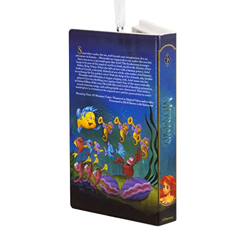 Hallmark Disney The Little Mermaid Movie Retro Video Cassette Case Christmas Ornament (0002Hcm9025), Plastic #TOP1