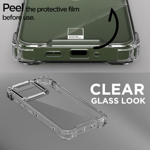 Image of Outlouders Back Cover for Motorola Moto Edge 70 5G Clear Transparent PC + TPU Bumper Case with Raised Edges for Shockproof Protection (Transparent)
