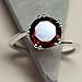 Natural Rocks by Kala Genuine 2ct Pyrope Garnet 925 Solid Sterling Silver Ring Size 6, 8, 9