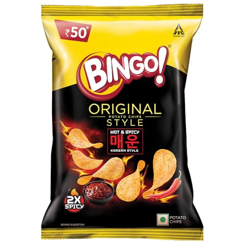 Image of Bingo Original Style Hot & Spicy Korean Style, 90 gram /85g(Weight may vary)