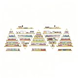 10 soportes triangulares dorados para esmalte de uñas, soporte de uñas montado en la pared, 5 niveles de exposición, cosméticos, para tiendas, salones de uñas, salones de belleza, dorado, moderno
