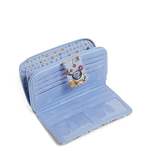 Image of Cotton Turnlock Wallet With Rfid Protection