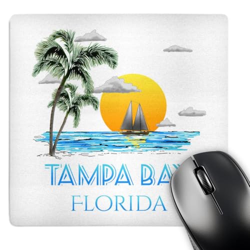 Tapis de souris voilier de la baie de Tampa motif imprimé haute définition