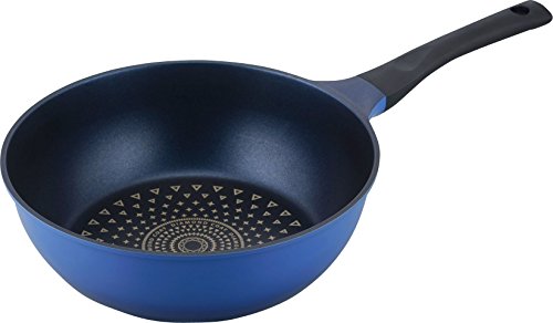 Wahei Freiz KR-7877 Oyster Pot, Frying Vegetables, Chinese Cuisine, 9.4 inches (24 cm), Induction Compatible, Lightweight Type, Diamond Coat