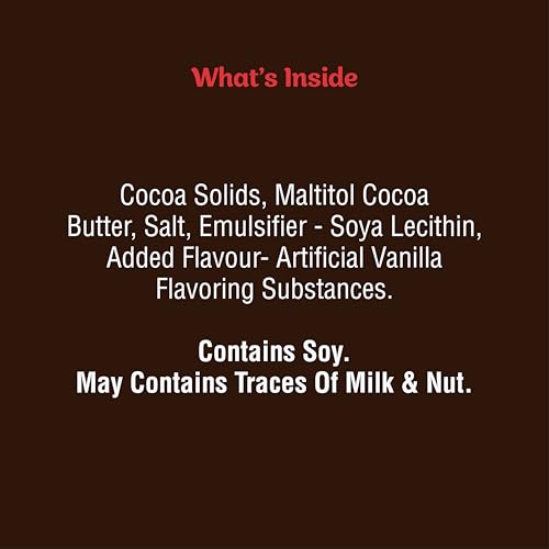 Image of Campco Dietier Sugar-Free Dark Chocolate Bar, 50g (Pack of 6)