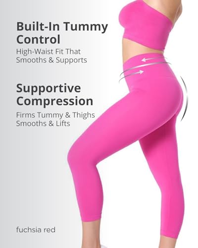 Image of SlimMe High Waisted Shapewear Leggings, Tummy Control Compression