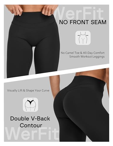 Unthewe High Waisted Butt Lifting Workout Gym Leggings for Women - No Front Seam Tummy Control Yoga Pants4